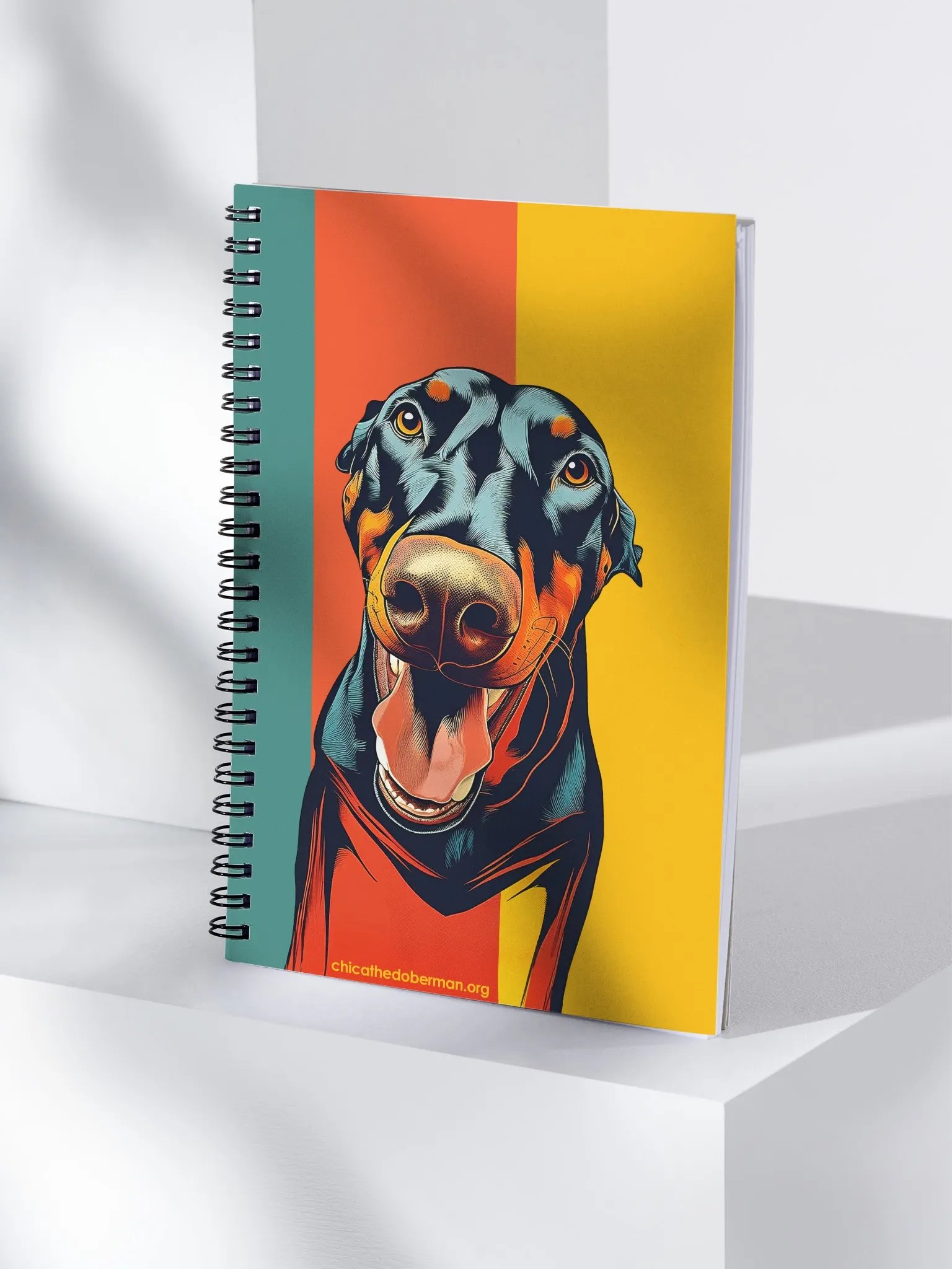 Chica the Doberman Pop Art notebook product image (4)