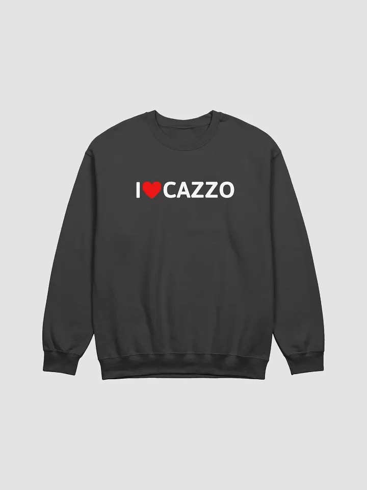 I ♥️ cazzo crewneck dark product image (1)