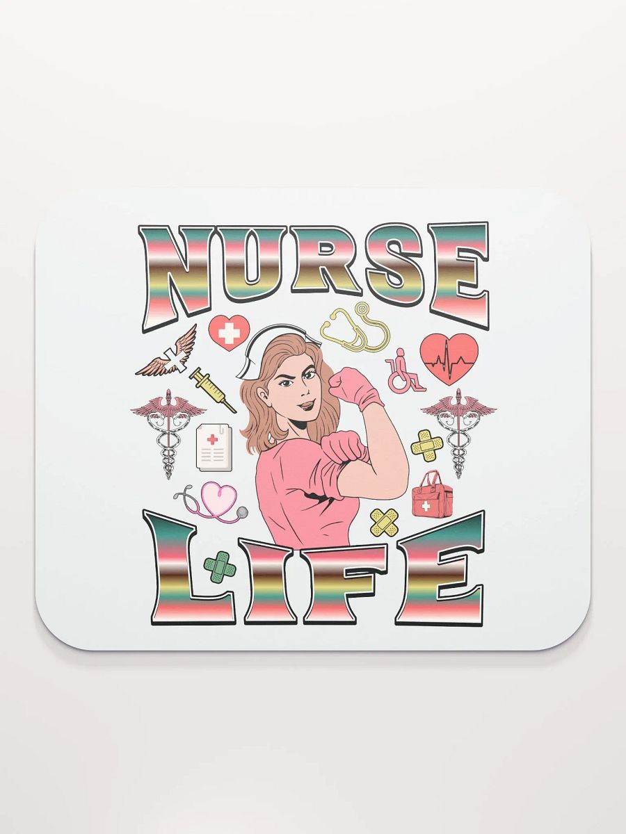 Nurse Life Illustrated Mouse Pad product image (2)
