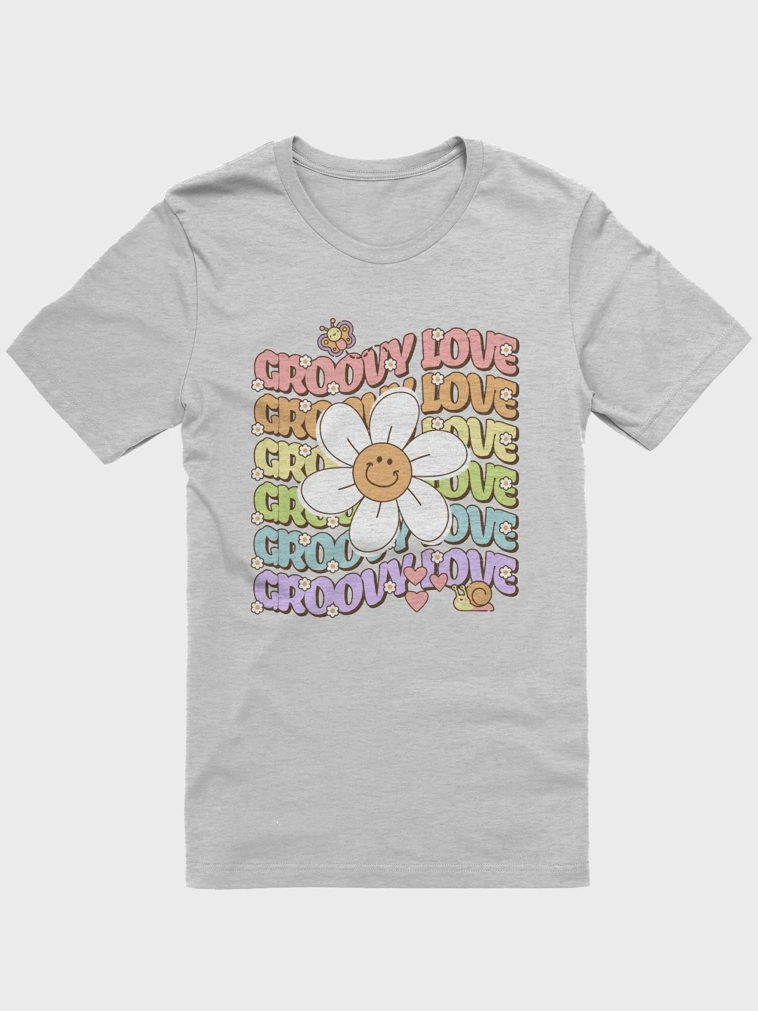 Groovy daisy smile T shirt, groovy lover floral Tee product image (1)