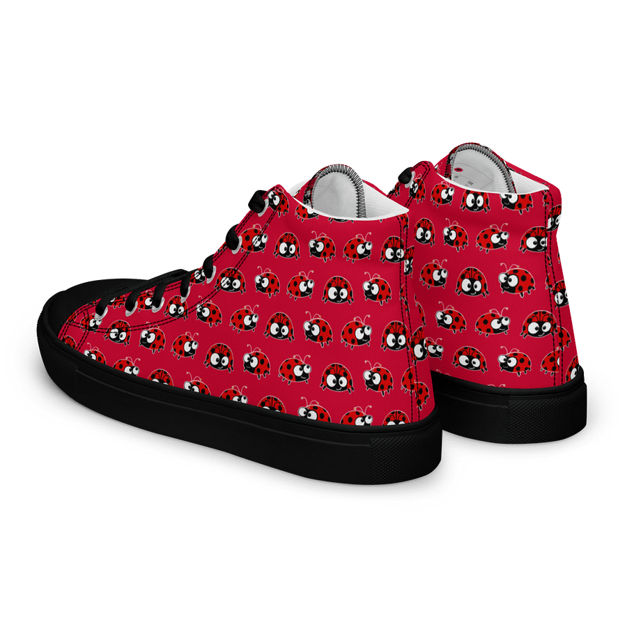 KittyPat's Whimsical Ladybug Red High Tops product image (5)