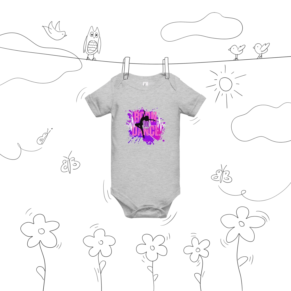 Born to Dance Her Silhouette Baby Onesie product image (40)