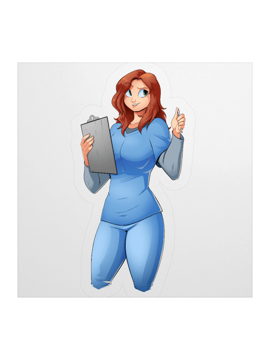 Claire Render Sticker product image (1)