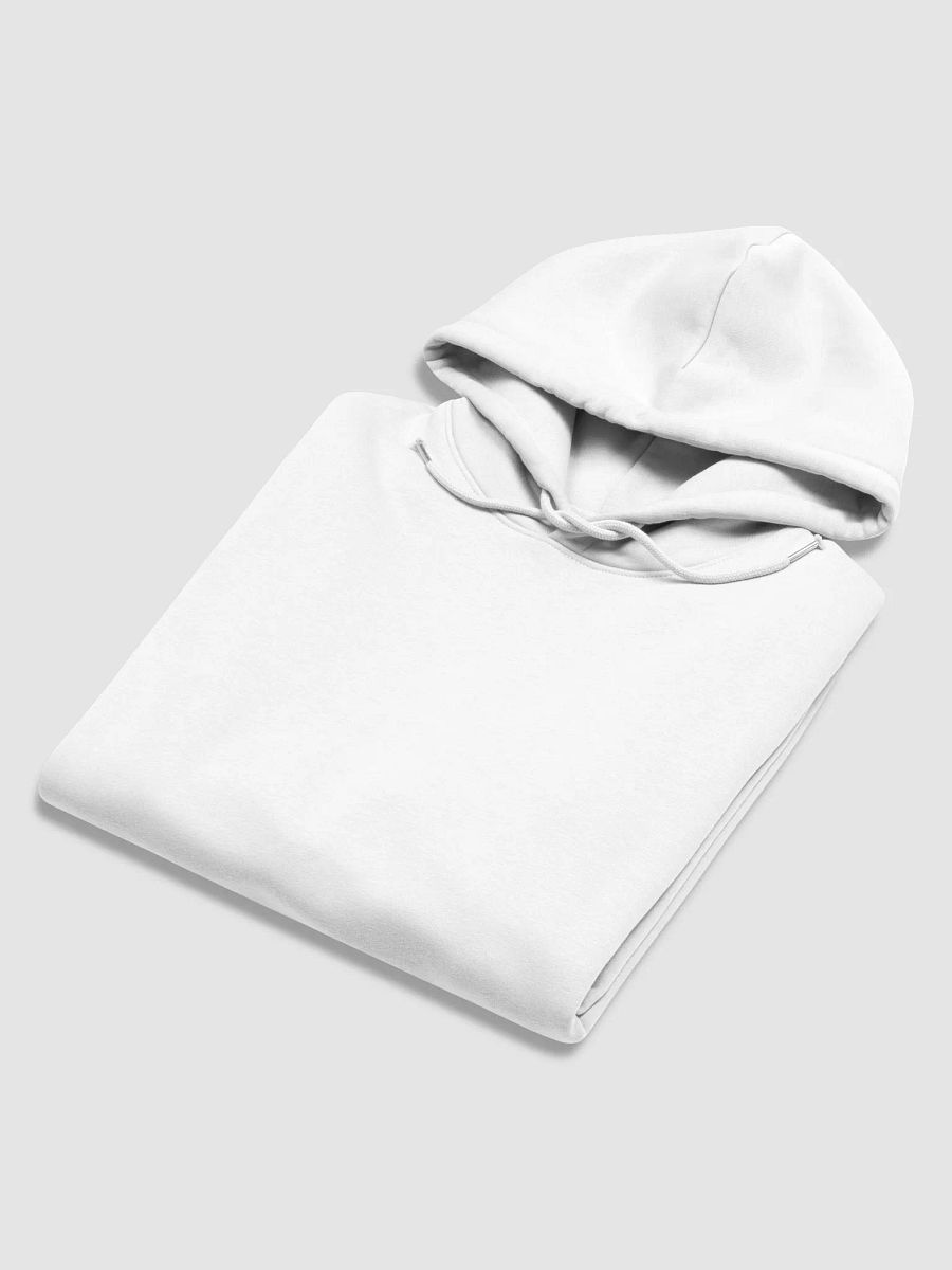 KawaiiKitten Essential Eco Friendly Medium Weight Super Soft Back White Hoodie product image (6)