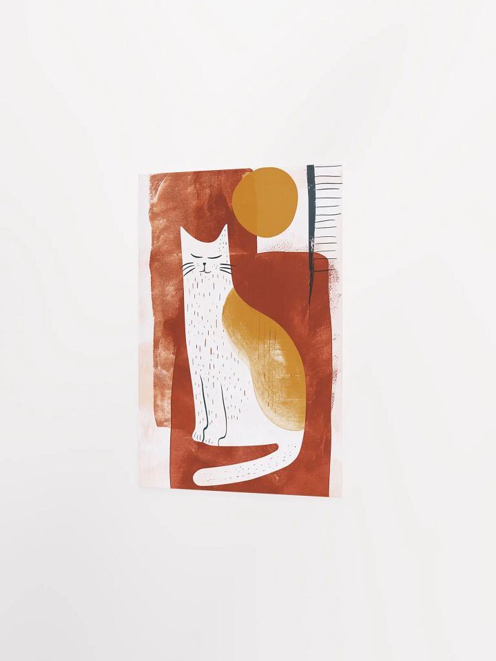 Serene Feline Bliss Poster product image (3)