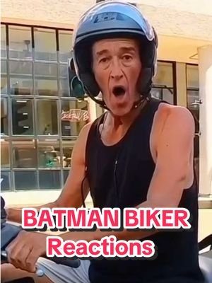 Batman biker reactions 🤣 #moto #prank #biker #armor #bike 
