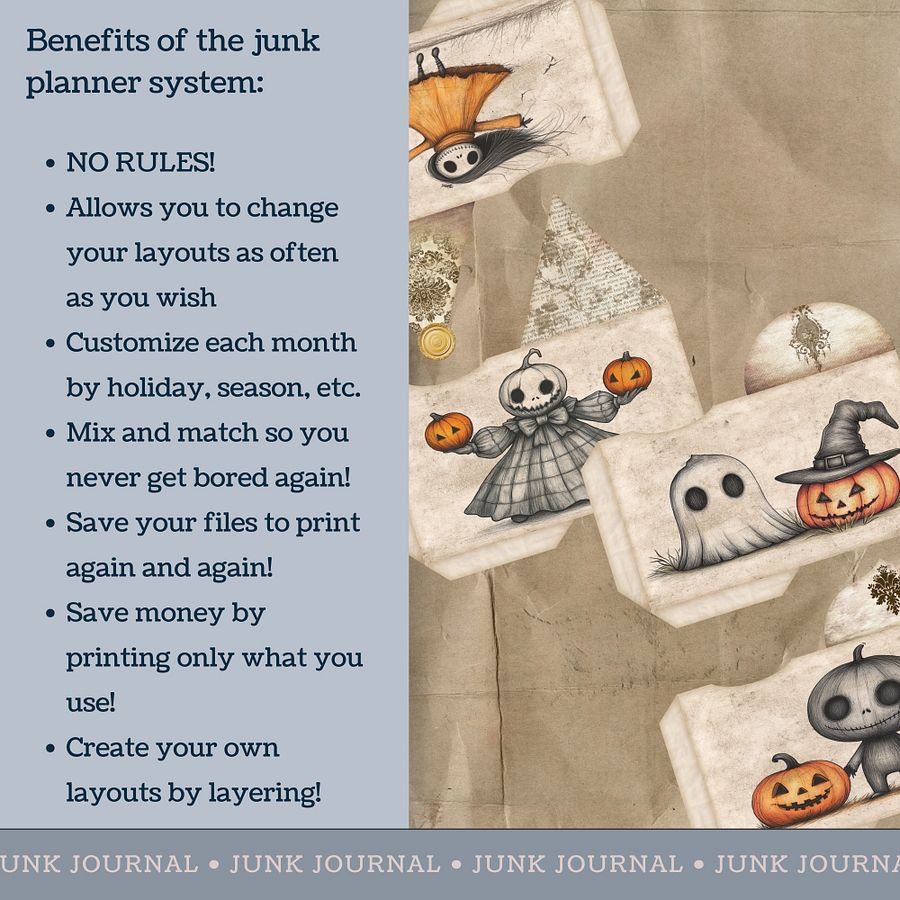 Spooky Halloween - Printable Envelopes V7 product image (3)