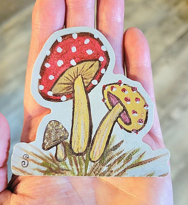 Magic Mushroom Die-Cut Stickers product image (2)