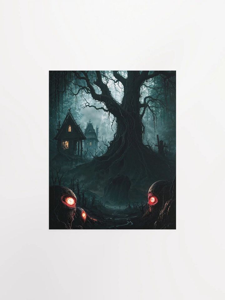 Eerie Forest Shadows Matte Poster product image (7)