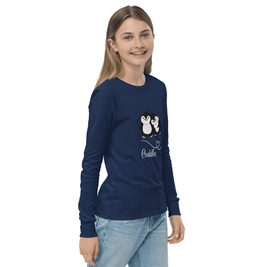 Cuddles Penguin Youth Long Sleeve Tee product image (4)