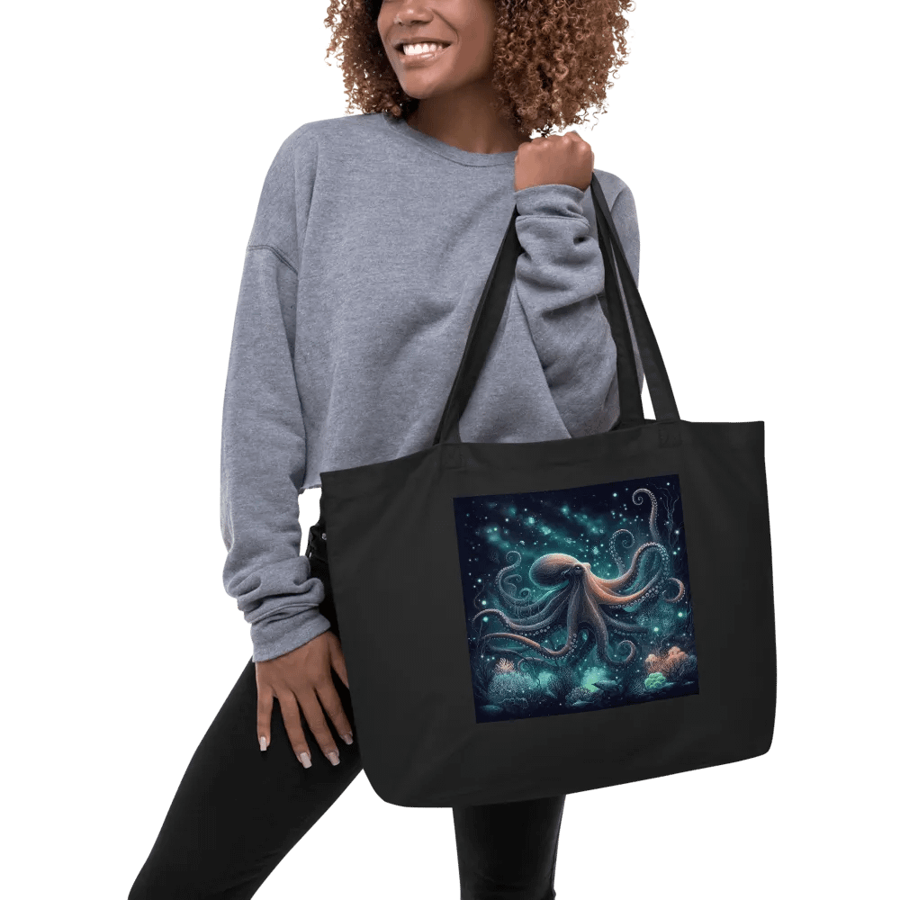 Midnight Glow Octopus Eco Tote product image (6)