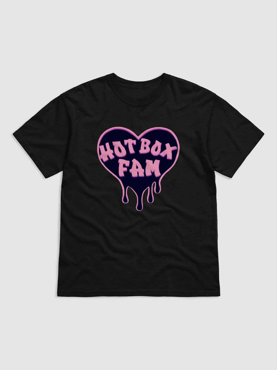 HOT BOX FAM BLACK AND PINK LOGO TEE product image (1)