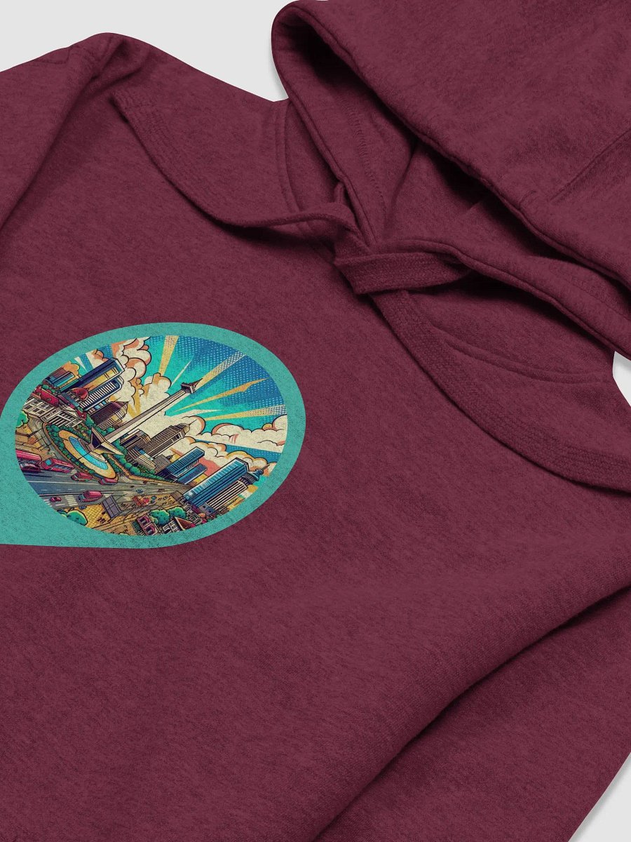 Cloud Comfort Unisex Hoodie | AI Design Jakarta city product image (3)