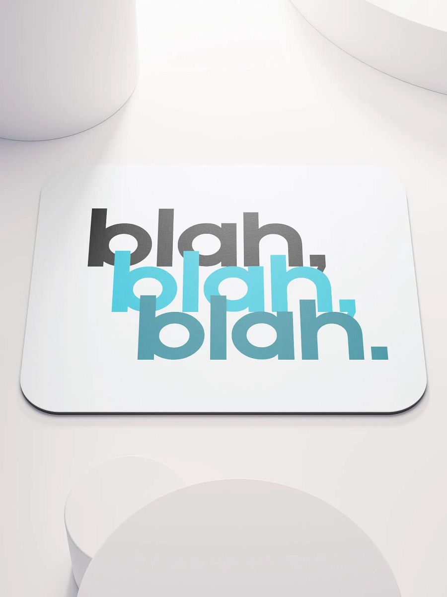 blah blah blah mouse pad product image (1)