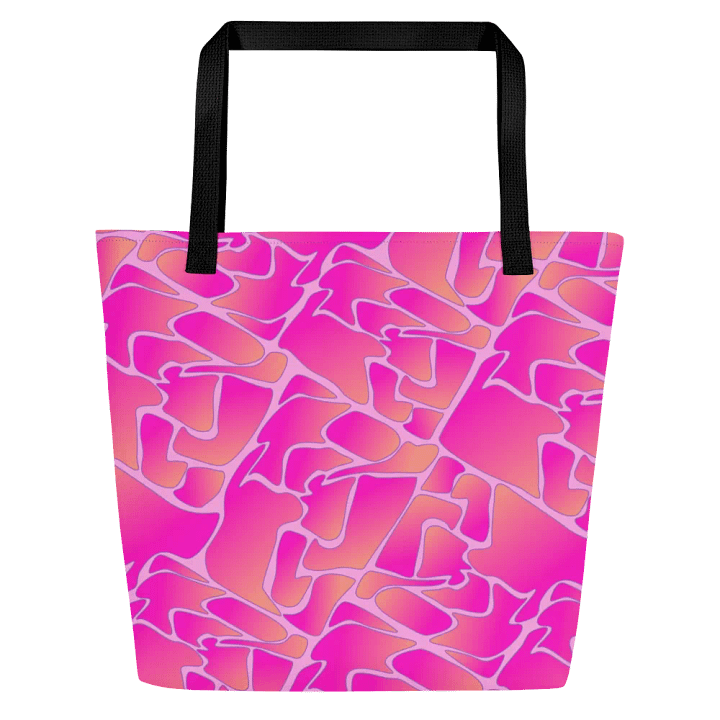 Crazy Paving Pink Pattern All Over Print Tote product image (1)
