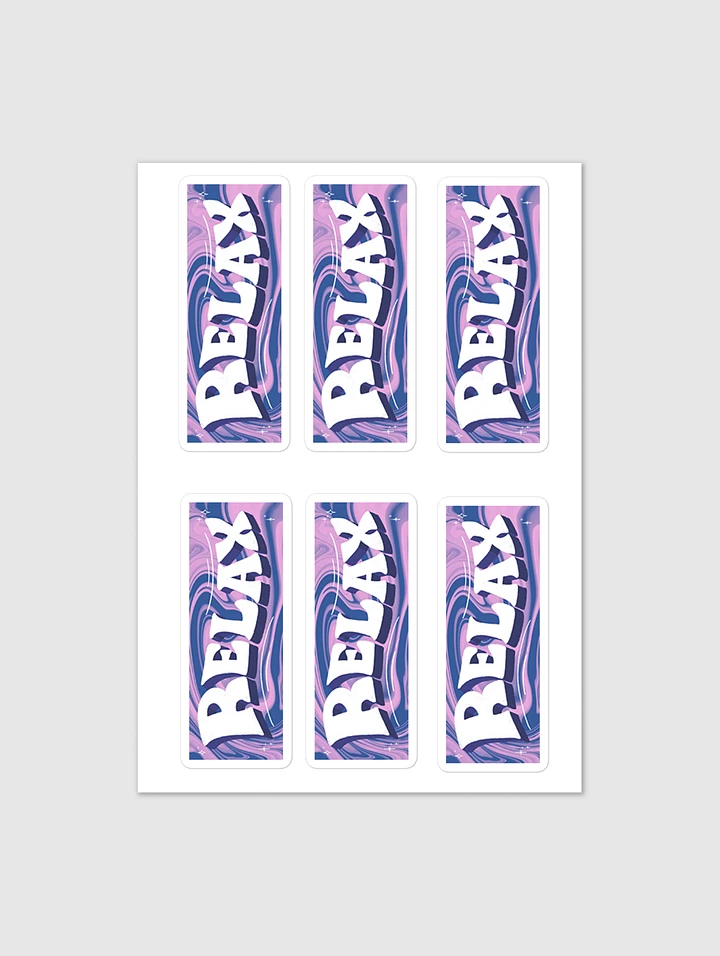 Relax Stickers - Sheet of 6 product image (1)