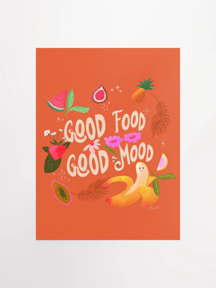 Good Food Good Mood Orange • Matte Paper Poster product image (5)