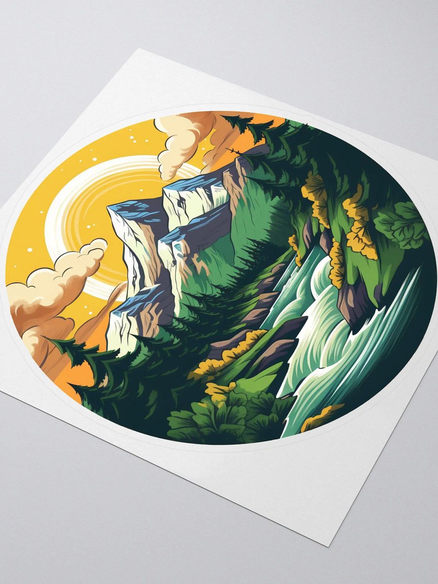 Morning Mountains sticker product image (3)