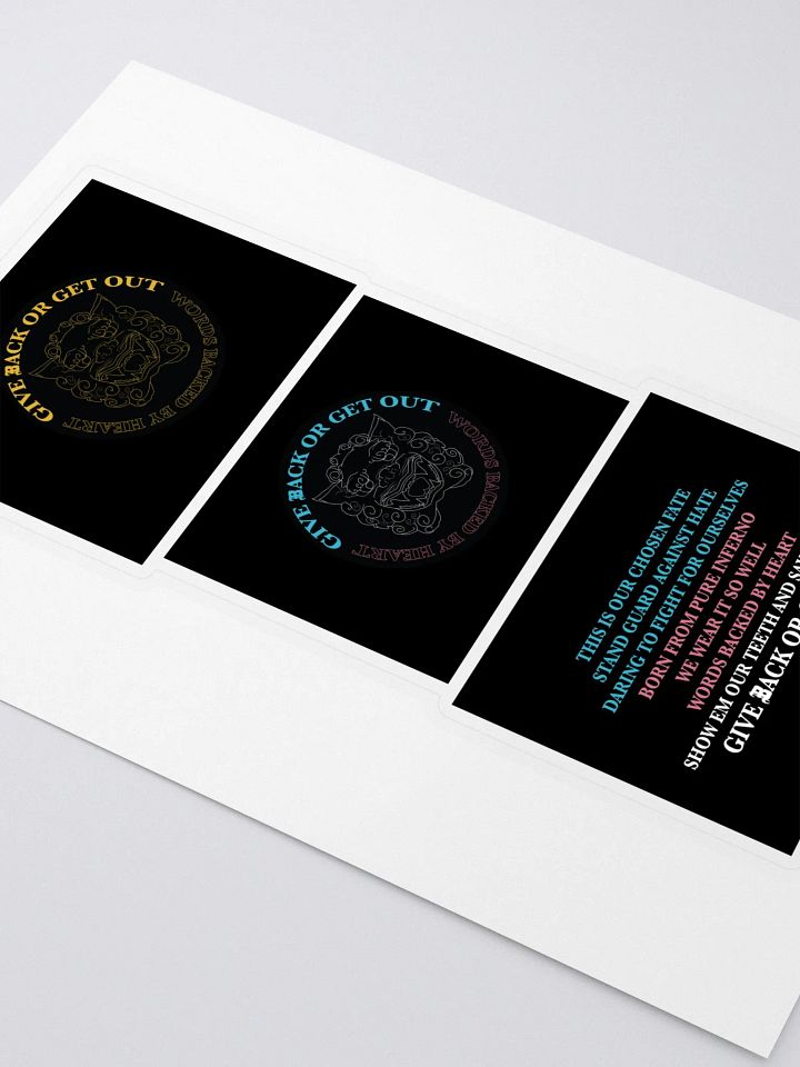 Logo and Mantra sticker set product image (2)
