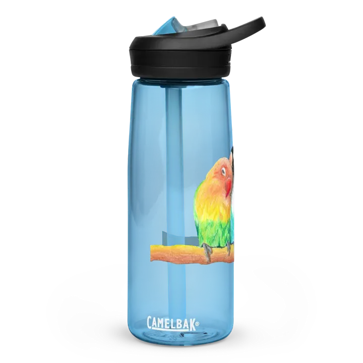 Lovebirds Drawing Water Bottle Straw product image (4)