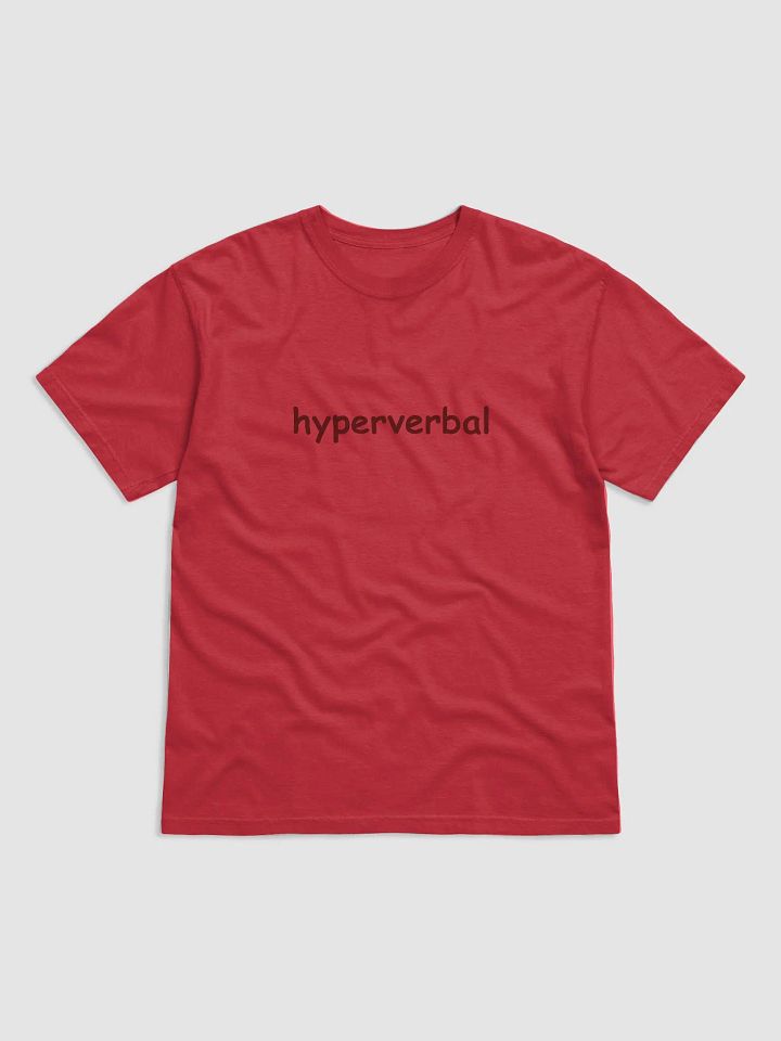 hyperverbal (comic sans, #5D1717) garment-dyed tee product image (33)