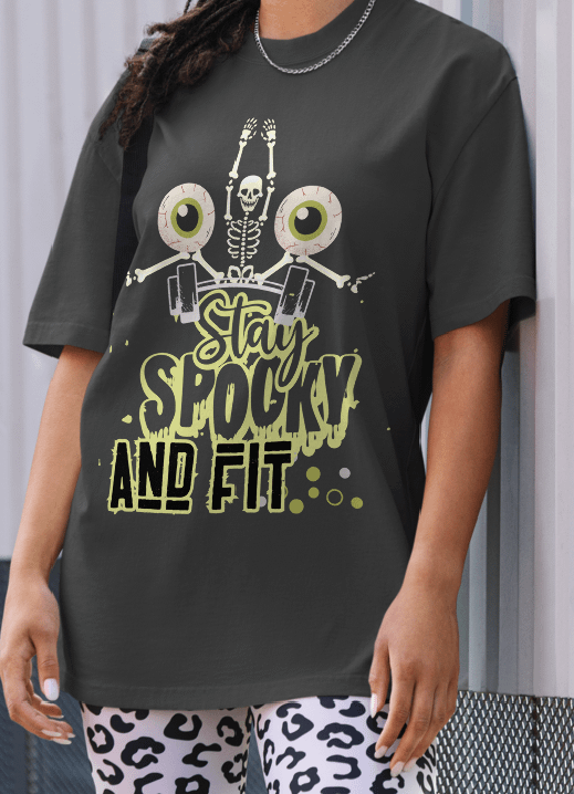 Stay spooky and fit unisex t-shirt product image (1)