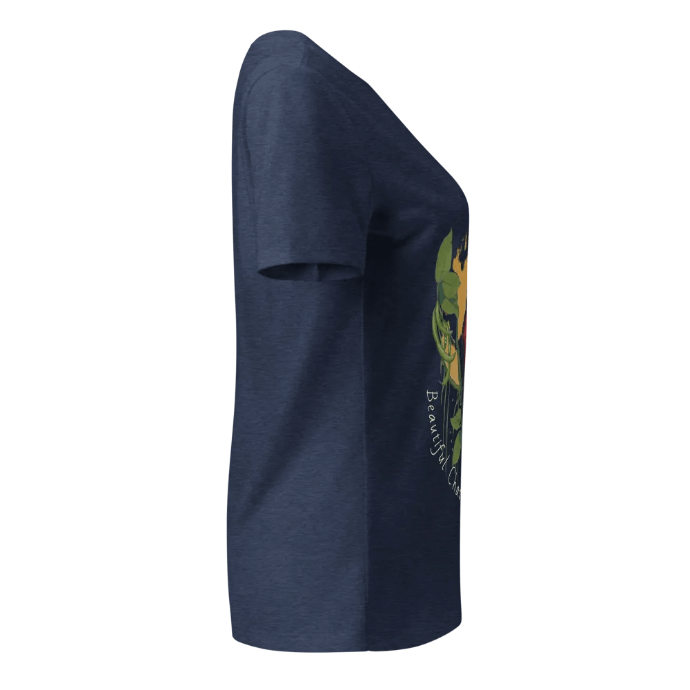 Beautiful Chaos - Green Bean Thief | Women’s V-Neck T-Shirt product image (23)