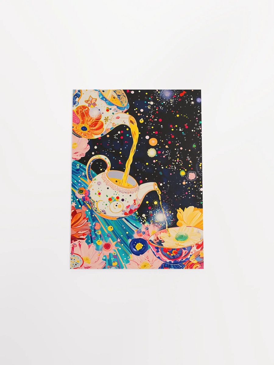 Whimsical Pour: Teapot and Teacup Fantasy Poster product image (7)