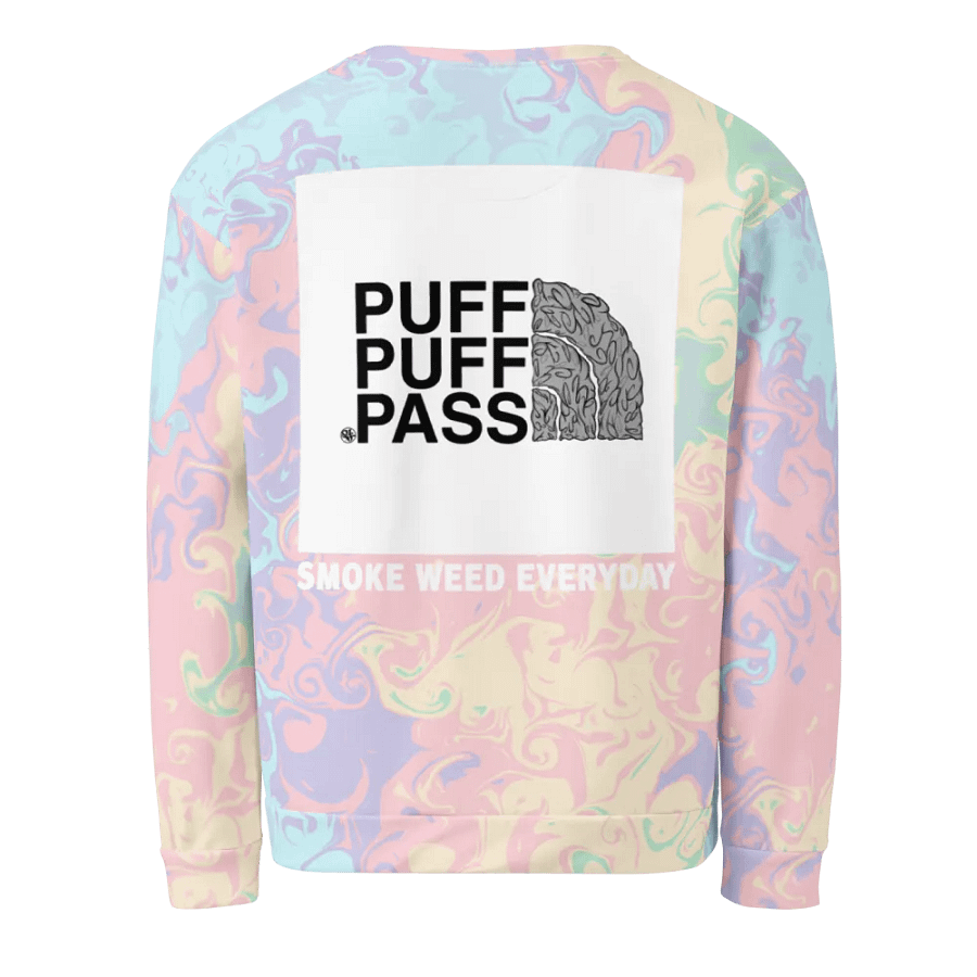 Puff Puff Pass High-Dye Pastel Sweatshirt product image (4)