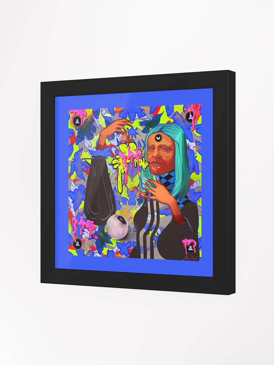 Pumpkin Witch Square Framed Matte Print product image (25)