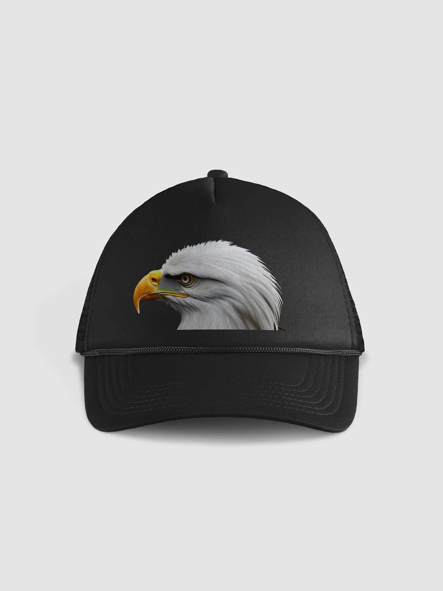 Strength & Freedom: Leucistic Bald Eagle Emblazons Valucap VC700 Trucker Hat product image (2)