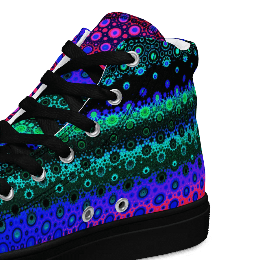 Abstract Multicoloured Pattern Men's Canvas Shoe High Tops product image (11)