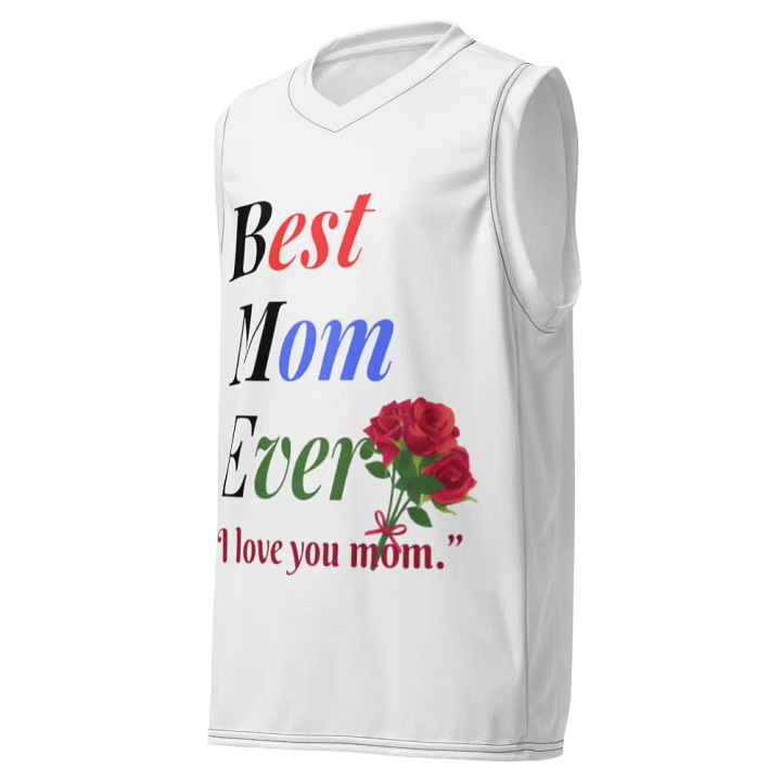 Best Mom Ever Unisex Basketball Jersey product image (1)