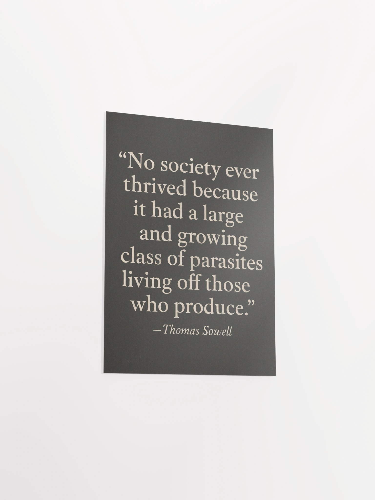 “The Parasite Class” - Thomas Sowell Matte Poster product image (3)