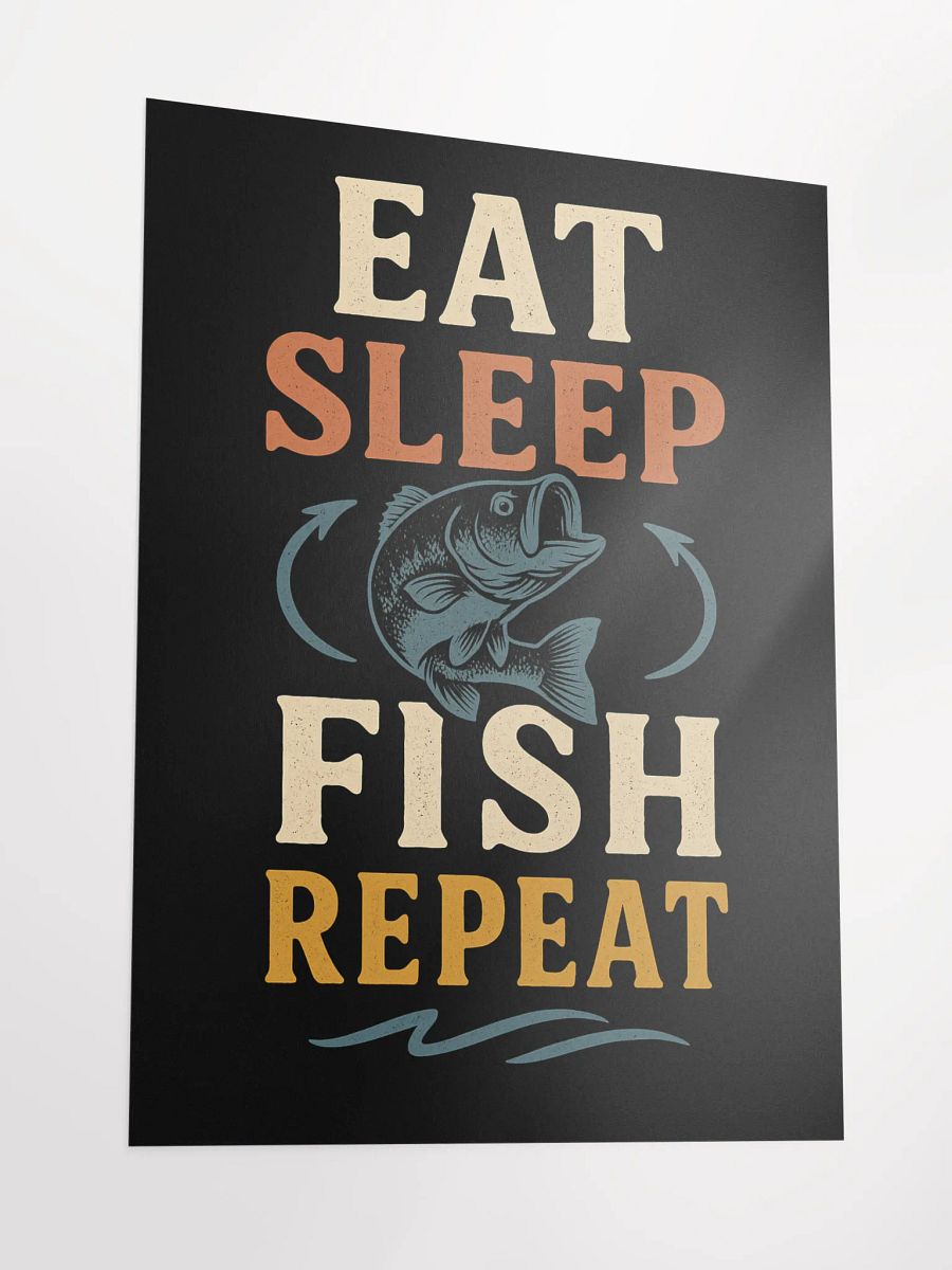 Fishing Poster – Eat Sleep Fish Repeat Wall Art product image (3)