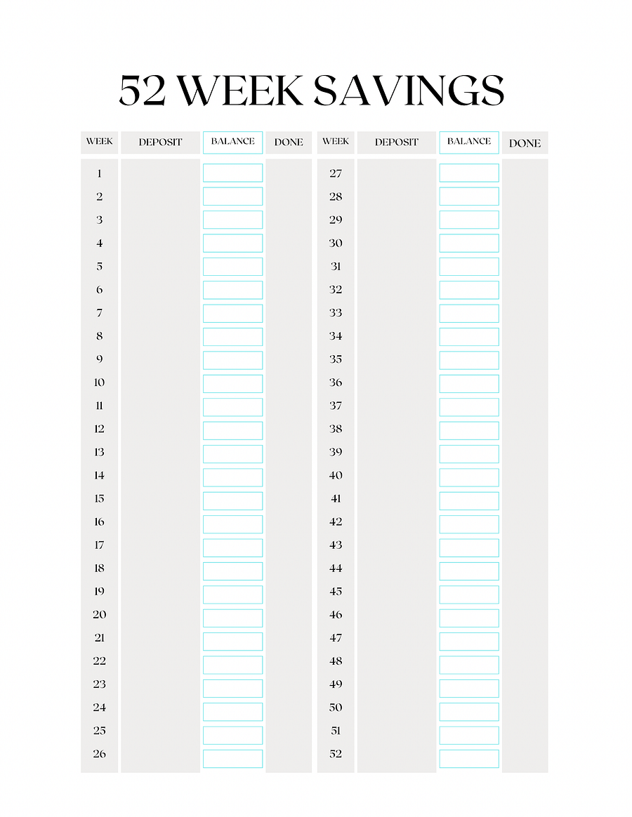 52 week saving challenge product image (1)
