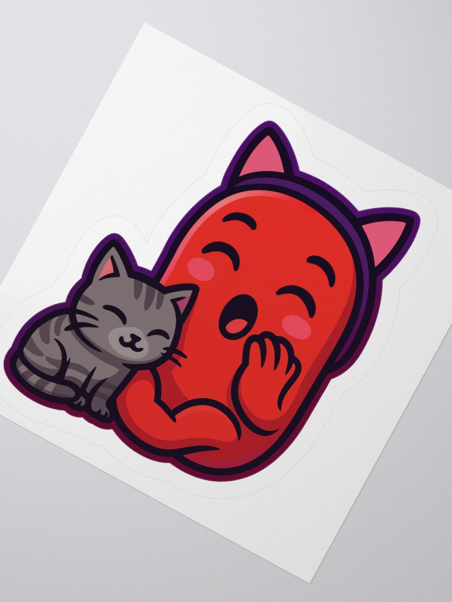 🐾✨ Stick-A-Bean: Bean Meets Cat 🫘🐱💖 product image (3)