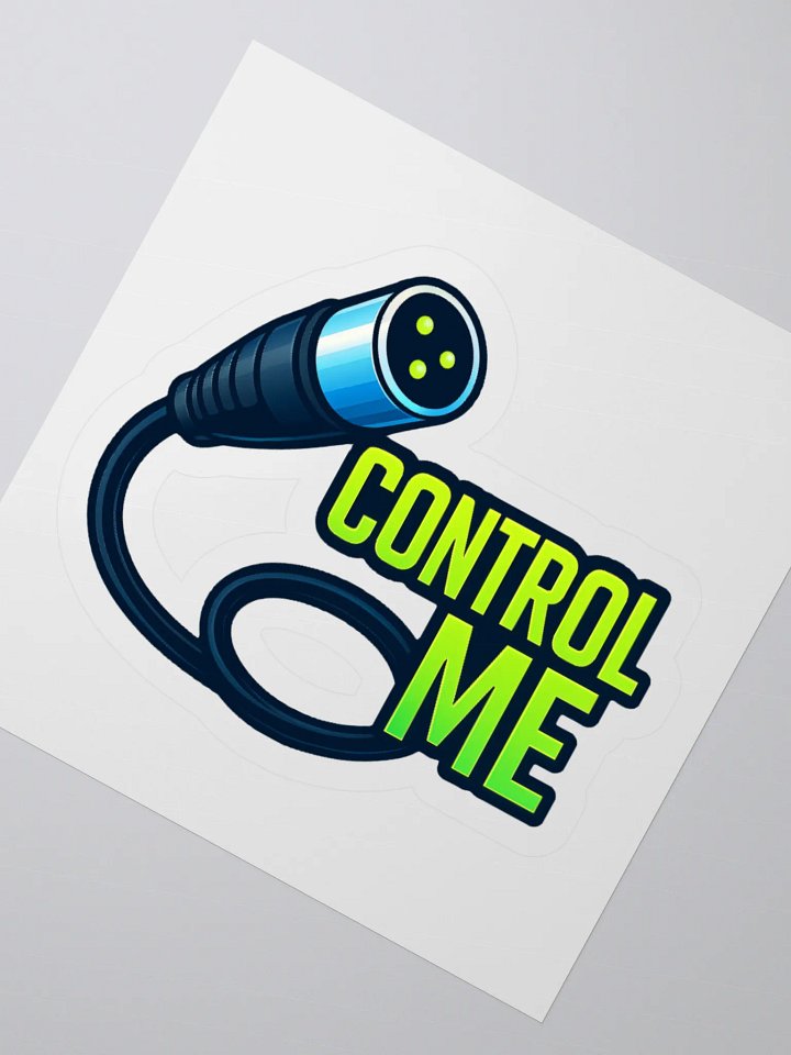 Theatrically Jerry: "Control Me" DMX 3-Pin Cable Sticker product image (6)