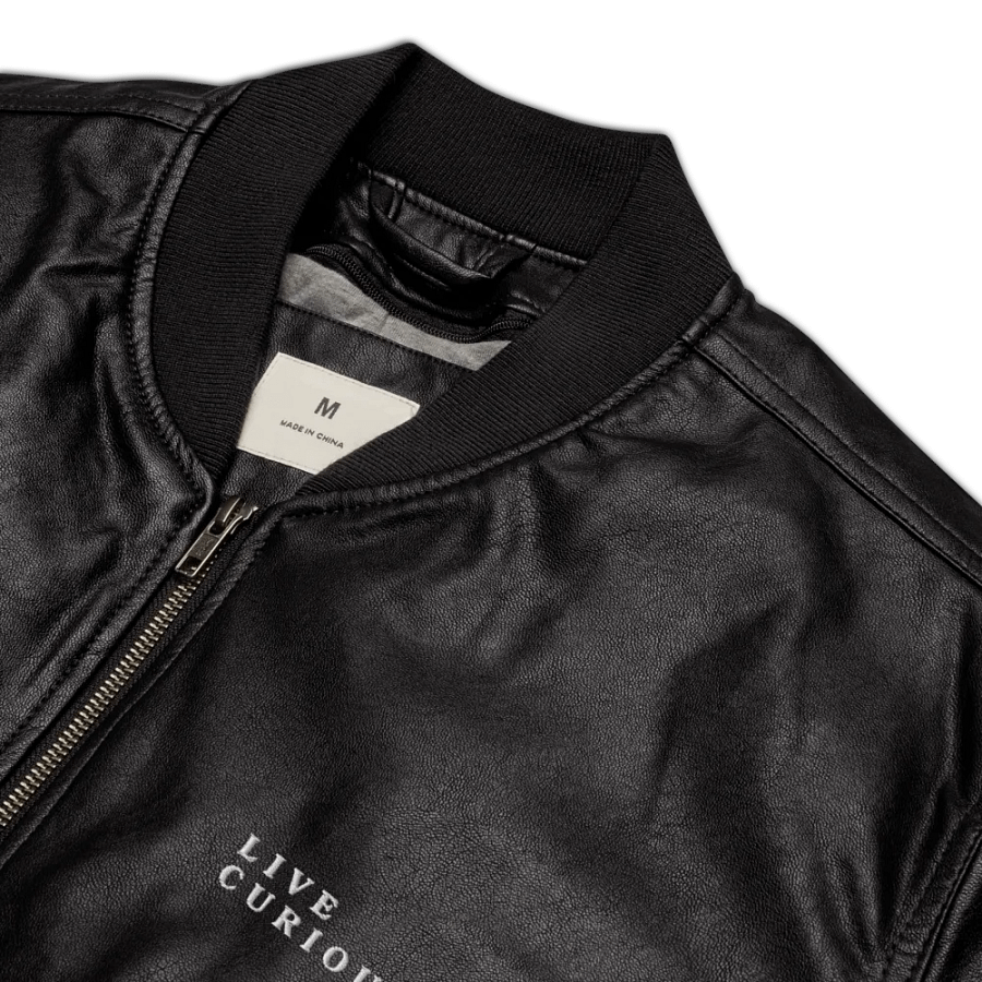 Live Curiously Faux Leather Jacket product image (12)
