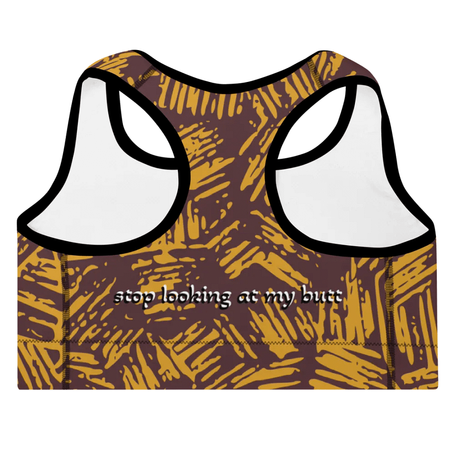 Golden Tribal Texture Sports Bra product image (7)