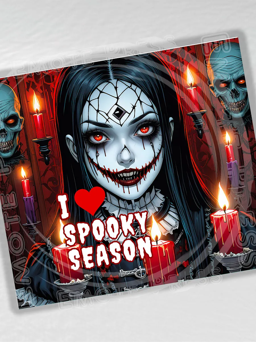 I Heart Spooky Season Halloween 20 oz Tapered Stainless Steel Tumbler product image (2)
