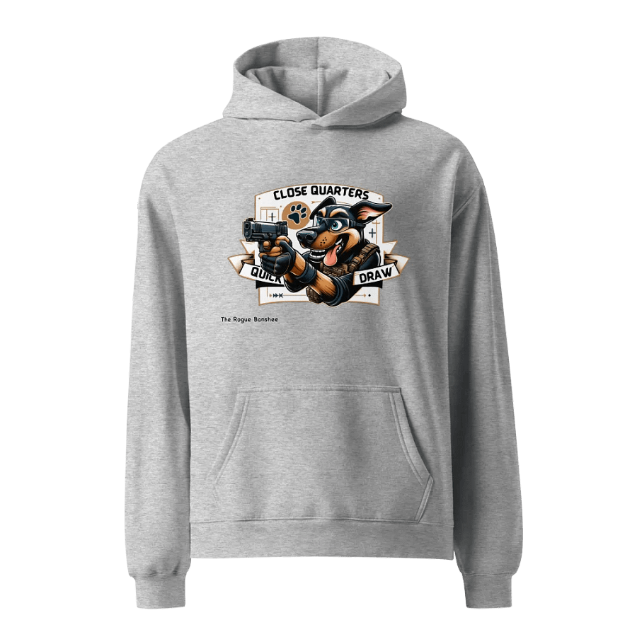 Premium Oversized Hoodie – Close Quarters, Quick Draw product image (4)