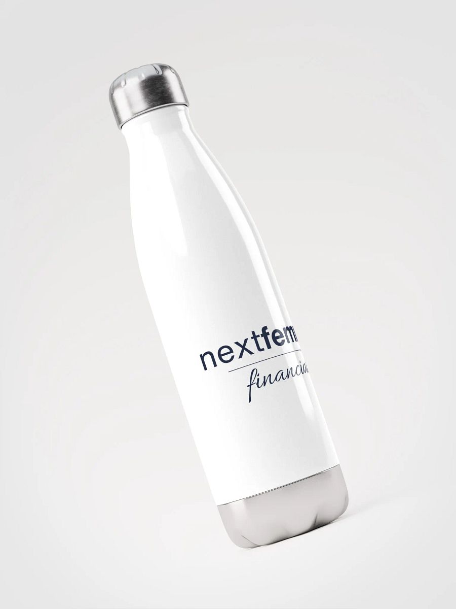 Stainless Steel Elegance Water Bottle with Navy Logotype product image (3)
