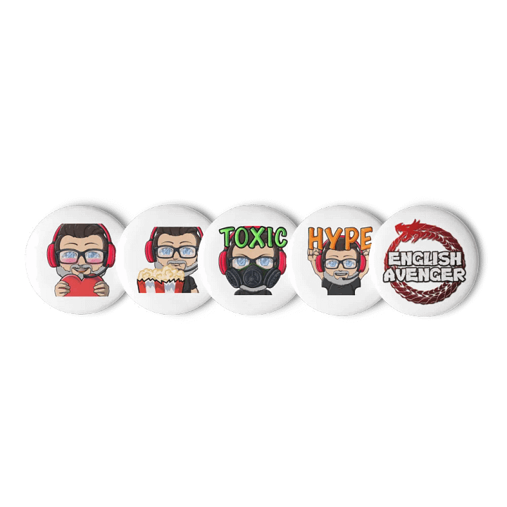 English Avenger Pin Buttons product image (3)