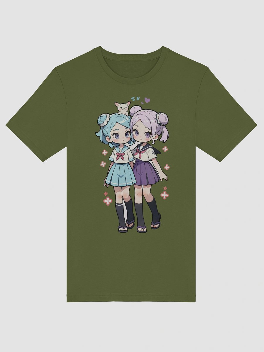 Anime School Girls Graphic Tee product image (46)