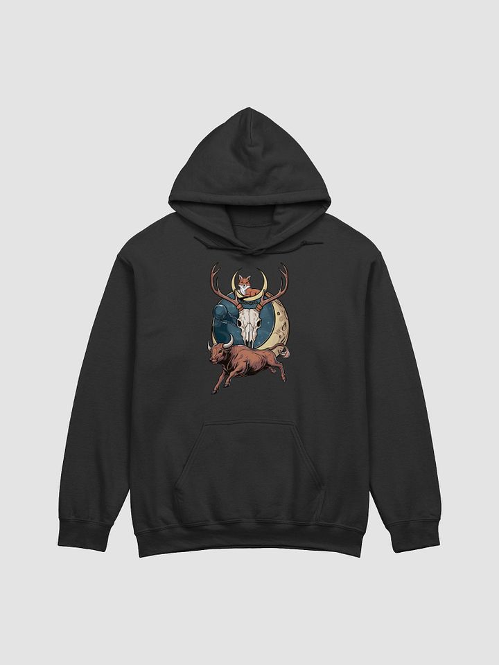 Two Moons Vixen Stag and Bull Fantasy Hoodie product image (7)