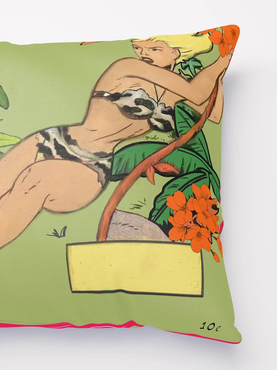 Vintage Jungle Girl Blond Cartoon Pillow product image (3)