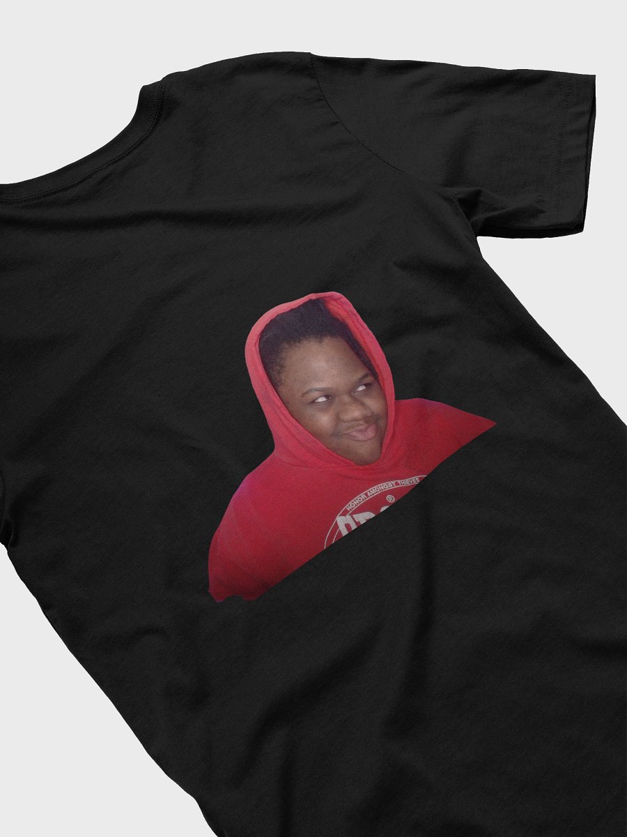 xNeeyah uwu face and logo black t-shirt product image (4)
