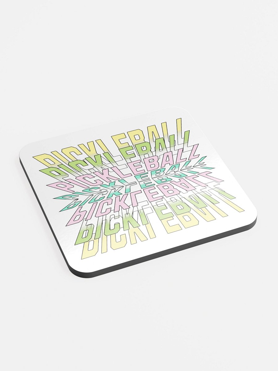 Pickleball Stacked Reflective Coaster Set product image (3)