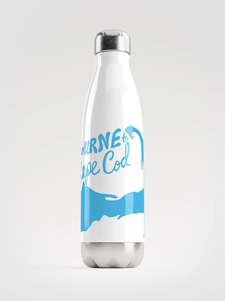 BOURNE to Cape Cod™ | Stainless Bottle | Deep Sky Blue on White 💧 product image (1)